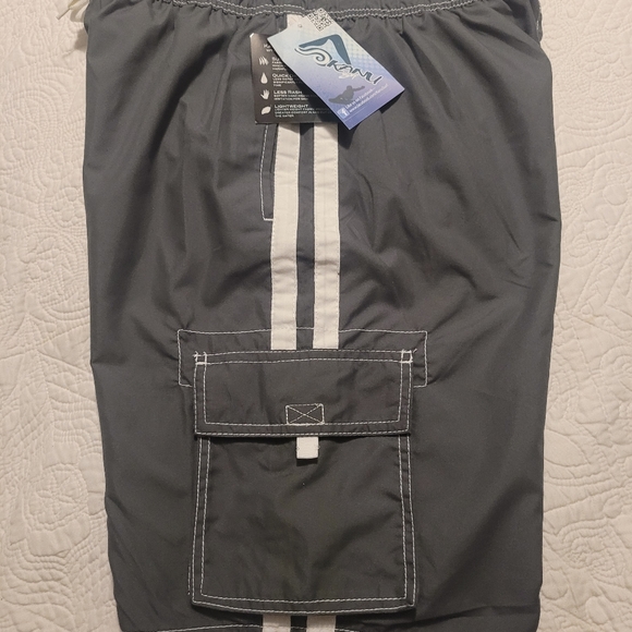 Kansas Surf board shorts size L charcoal grey - Picture 5 of 10